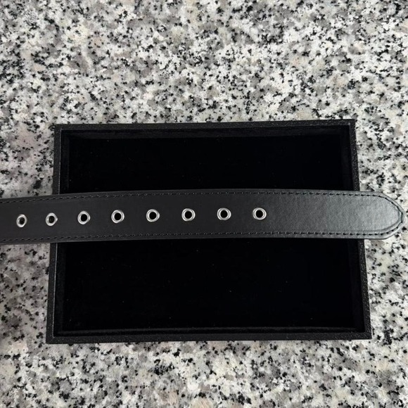 Silver Chrome Black Y2k Bullet Cyber Belt Brand New - Picture 4 of 5